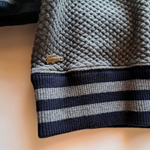 LACOSTE $200 sweater polo TOP Sz 36 or S PREPPY CASUAL CHIC GORPCORE A REAL GEM - Picture 7 of 15